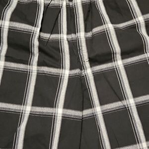 NEW Mens Shaka Wear Relaxed Fit Plus Size Plaid Cargo Shorts 3XL Black Gray
